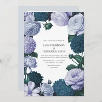 Twilight Navy, Mist Lavender & Silver Periwinkle Invitation