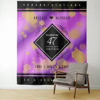 Elegant 47th Amethyst Wedding Anniversary Tapestry