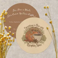 Pumpkin Spice Coffee and Friends Party Invitation