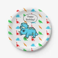 Dinosaur Themed Birthday Plates