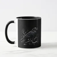 Crow, F-Caw-F Funny Bird Minimal Clean Mug