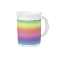 Pitcher - Stripes in Rainbow Colors v.2