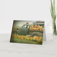 Pumpkin Truck Card