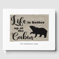 Rustic Cabin Guest Book