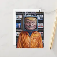 Funny Trump Stuck in a TV Postcard