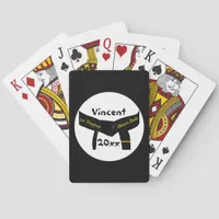 Martial Arts 1st Degree Black Belt Poker Cards