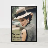 Funny Vintage Fashion BFF Birthday Card
