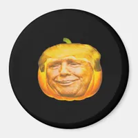 Scary Trumpkin Pumpkin Halloween Party Design Magnet