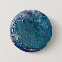 Heart Abstract Melted Crayon Collage Pinback Button