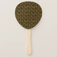 Christmas Hollies - Hand Fan