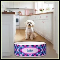 Colorful Retro Geometric Pattern  Bowl