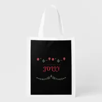 Tis The Season To Jolly Funny Casual Grocery Bag
