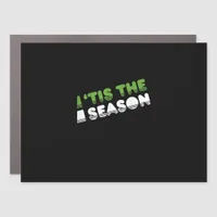 Retro Tis The Season Christmas Car Magnet