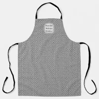 Black and White Stylish  Apron