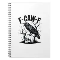 Halloween F-Caw-F Bird Crow Women Men Retro Classi Notebook