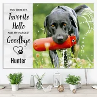 Pet Dog Memorial Custom Photo Favorite Hello Acrylic Print