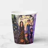 Gothic Haunted House Halloween Party Paper Cups