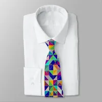 Colorful Geometric Patterns Neck Tie