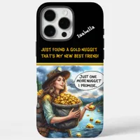 Prospector chasing golden dreams in nature iPhone 16 pro max case