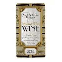 Art Deco Gold 1 Vintage Stylish Wine Bottle Labels