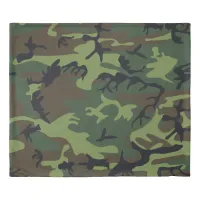 Military Green Camouflage Pattern Duvet Cover