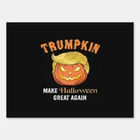 Halloween Trumpkin - Make Halloween Great Again  Sign