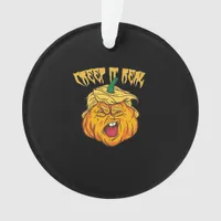 Crazy Halloween Pumpkin Trumpkin Costume Ornament
