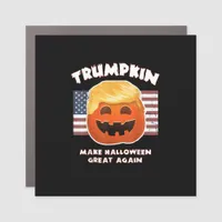 Trumpkin Funny Pumpkin Pie Pun Usa Liberals Hallow Car Magnet