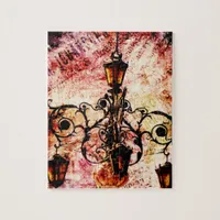 Plaza Light Pink Grunge Jigsaw Puzzle