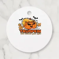 Trumpkin - Make Halloween Great Again! - Funny Hal Favor Tags