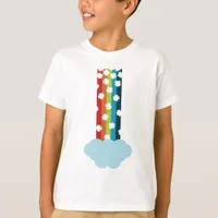 Bright Rainbow Four-Leaf Clover Minimalist T-Shirt