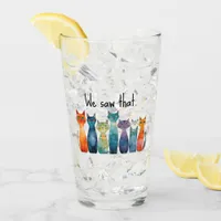 We Saw That Whimsical Staring Cats Glass