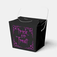 Halloween Poison Purple Trick or Treat Favor Boxes