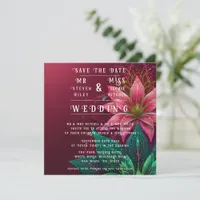 Luxurious Floral Wedding Invitation Suite