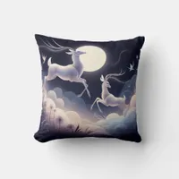 Serenity in Motion Antelope-Inspired Throw Pillow