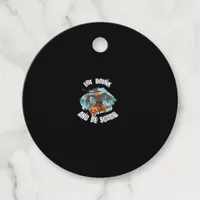 Womens Eat Drink And Be Scary Halloween Modern Favor Tags