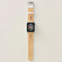 Elegant 5th Wood Wedding Anniversary Celebration Apple Watch Band