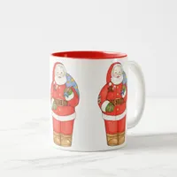 Santa Claus with Bag Two-Tone Coffee Mug