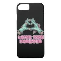 Zombie Classic - Skeleton Heart And Hands iPhone 8/7 Case
