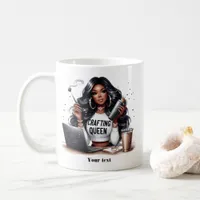 African American Crafting Queen Art Coffee Mug