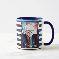 Bernie Sanders American Flag Political Coffee Mug