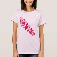 Gag Me Valentines Hearts Red Pink Cartoon T-Shirt