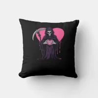 Heart Hands Reaper Classic Meme Throw Pillow
