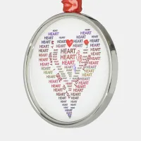 Words of Heart Premium Round Ornament