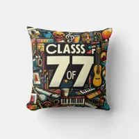 Arts high school class of 77 throw pillow