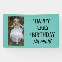 Personalized Photo and Age Happy Birthday Banner