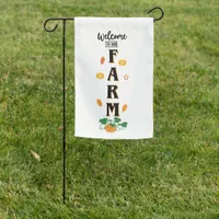 Welcome To Our Farm - Harvest Garden Flag