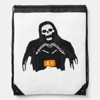 Skeleton Hand Heart Follower Classic Drawstring Bag