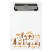 Happy Thanksgiving Mini Clipboard