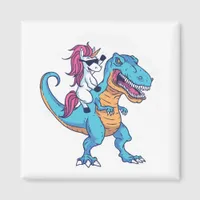 Unicorn and T-Rex Magnet